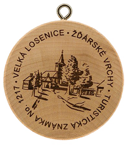 Turistické známky No. 1217 Velká Losenice