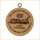 Obrázek č. 1, Turistické známky, No. 355 - Železniční muzeum Lužná u Rakovníka