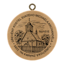Obrázek č. 1, Turistické známky, No. 2285 - Dřevěný kostel archanděla Michaela v Řepištích