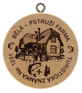 Turistické známky - No. 1231 - Bělá - Pstruží Farma