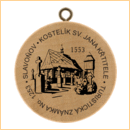 Obrázek č. 1, Turistické známky, No. 1253 - Slavoňov, Kostelík sv. Jana Křtitele