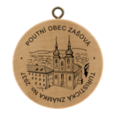 Obrázek č. 1, Turistické známky, No. 2937 - Poutní obec Zašová
