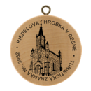Obrázek č. 1, Turistické známky, No. 3062 - Riedelova hrobka v Desné